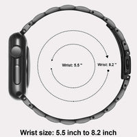 STAINLESS STEEL APPLE WATCH BAND 10/9/8/7/6/5/4/SE ULTRA 1/2 MULTICOLOR LUXURY
