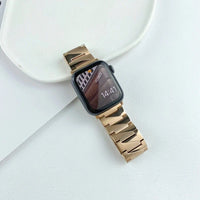 STAINLESS STEEL APPLE WATCH BAND 10/9/8/7/6/5/4/SE ULTRA 1/2 MULTICOLOR LUXURY