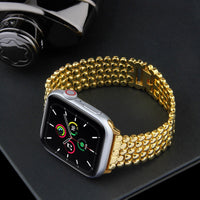 STAINLESS STEEL APPLE WATCH BAND 10/9/8/7/6/5/4/SE ULTRA 1/2 MULTICOLOR LUXURY
