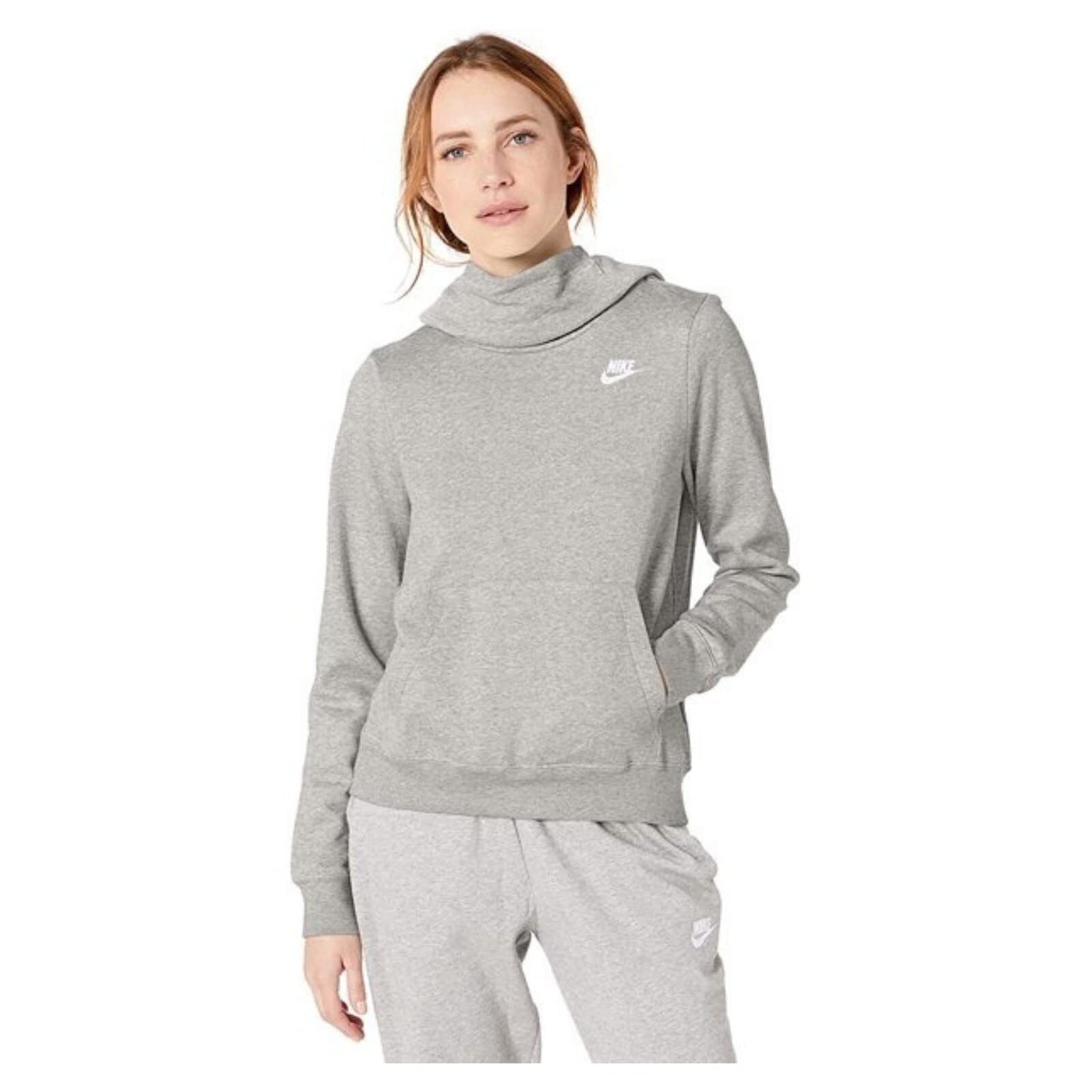 ♻️✅Nike Women's NSW Fleece Hoodie Varsity SizeS Gray