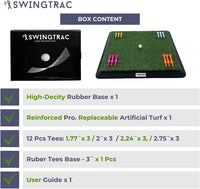 Golf Mat Pro Replaceable Surface | Golf Hitting Mat | Indoor Outdoor Practice