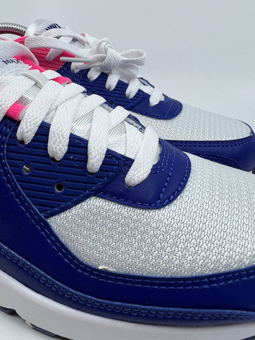 ♻️✅ Nike Air Max 90 FlyEase Shoes Hyper Pink Deep Royal Blue US9.5 CU0814-101