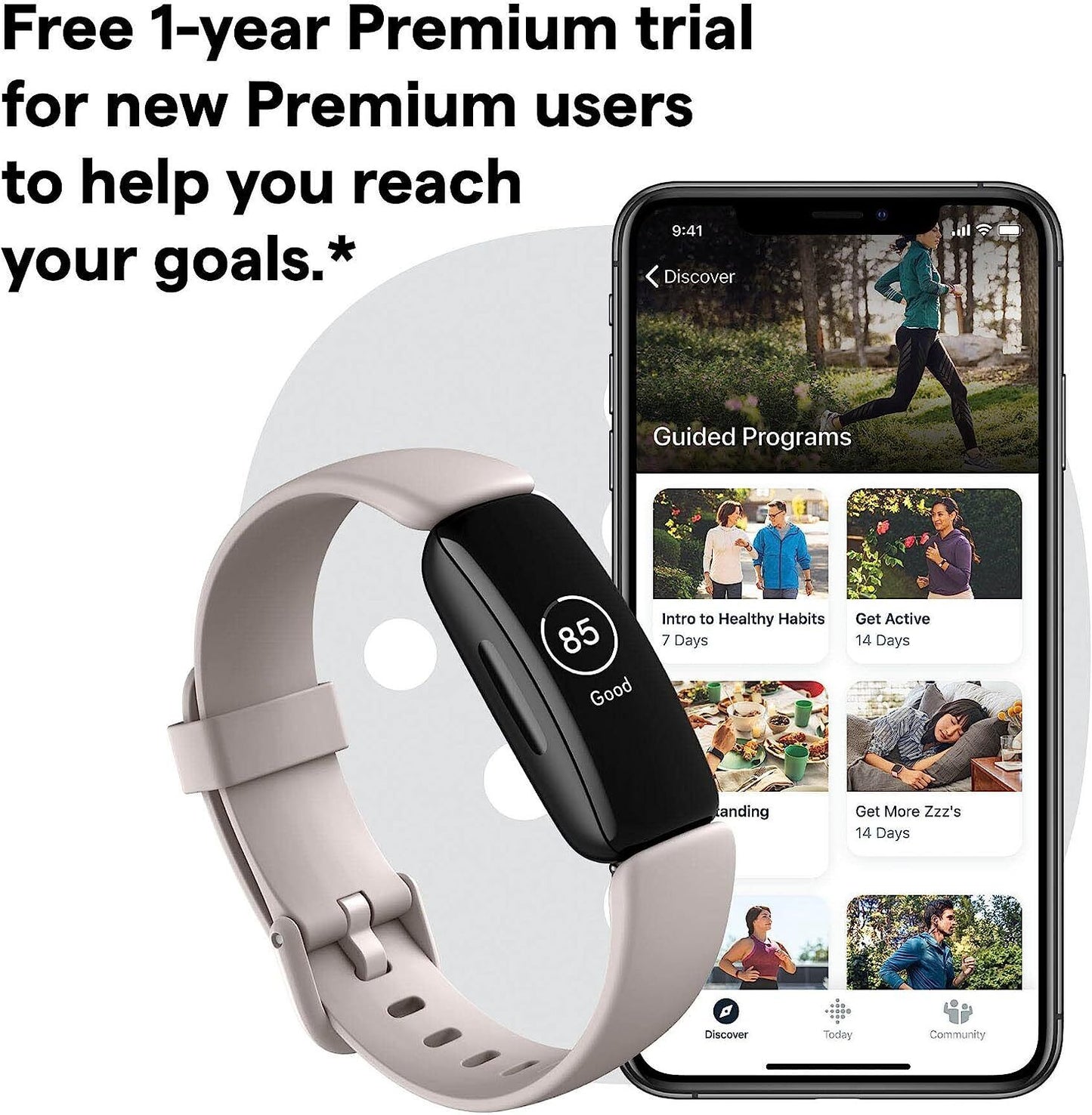 ♻️✅ Fitbit Inspire 2 Health & Fitness Tracker-Openbox -