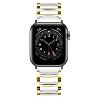 STAINLESS STEEL APPLE WATCH BAND 10/9/8/7/6/5/4/SE ULTRA 1/2 MULTICOLOR LUXURY