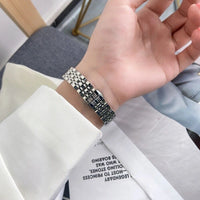 STAINLESS STEEL APPLE WATCH BAND 10/9/8/7/6/5/4/SE ULTRA 1/2 MULTICOLOR LUXURY