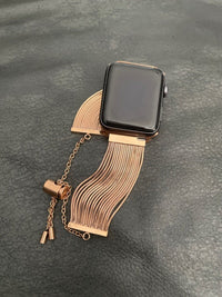 STAINLESS STEEL APPLE WATCH BAND 10/9/8/7/6/5/4/SE ULTRA 1/2 MULTICOLOR LUXURY