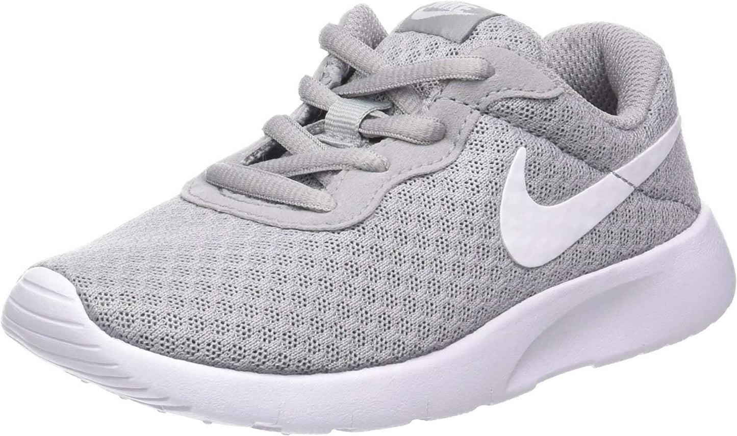 Nike Tanjun (TDV), Unisex Low-Top Sneakers 10.5 C Big Kid Grey White