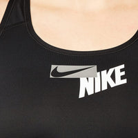 NIKE Women's Sports Bra Small Black/Black/(Particle Grey)