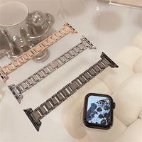 STAINLESS STEEL APPLE WATCH BAND 10/9/8/7/6/5/4/SE ULTRA 1/2 MULTICOLOR LUXURY