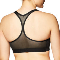 NIKE Women's Sports Bra Small Black/Black/(Particle Grey)