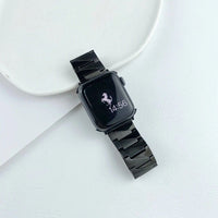 STAINLESS STEEL APPLE WATCH BAND 10/9/8/7/6/5/4/SE ULTRA 1/2 MULTICOLOR LUXURY