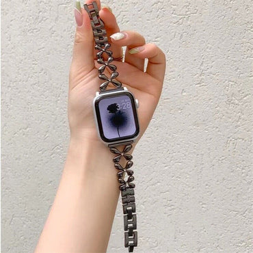 STAINLESS STEEL APPLE WATCH BAND 10/9/8/7/6/5/4/SE ULTRA 1/2 MULTICOLOR LUXURY