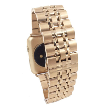 STAINLESS STEEL APPLE WATCH BAND 10/9/8/7/6/5/4/SE ULTRA 1/2 MULTICOLOR LUXURY