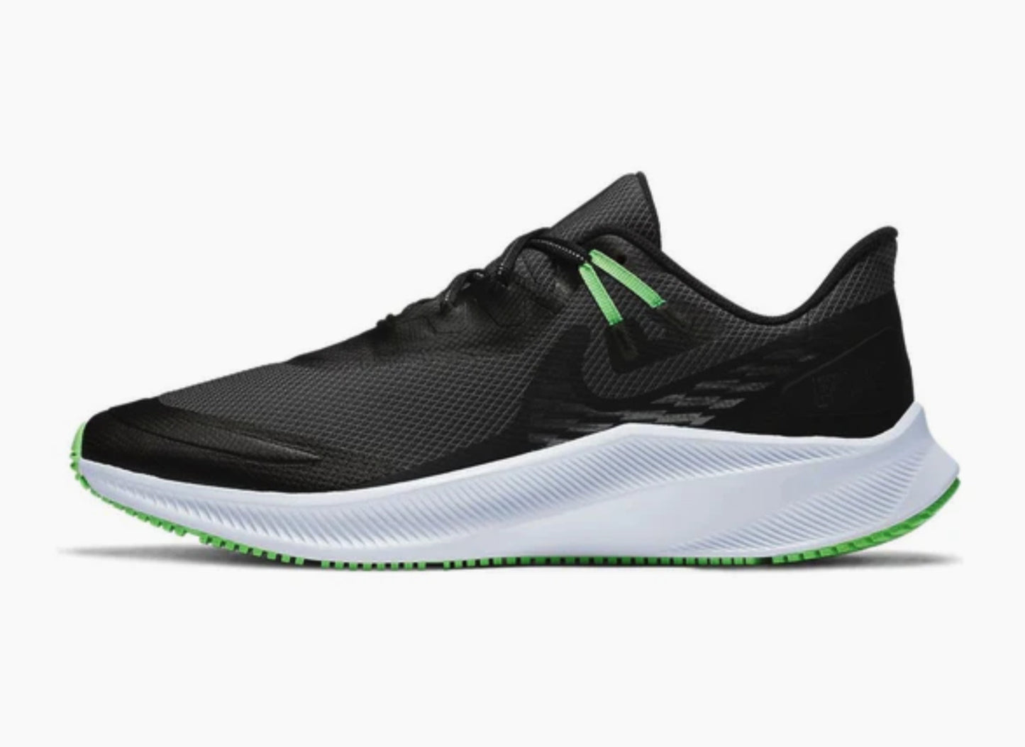 Nike Quest 3 Shield 'Black Poison Green' CQ8894-010