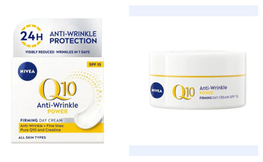 Nivea Q10 Plus Spf 15 Anti-Wrinkle Face Day Cream, 50 ml 1.69 oz