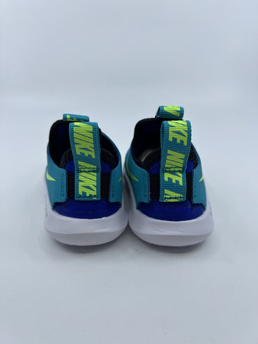 ♻️✅Nike Flex Runner (TD) Blue/Green Slip-On Shoes AT4665-601 Toddler  US5C