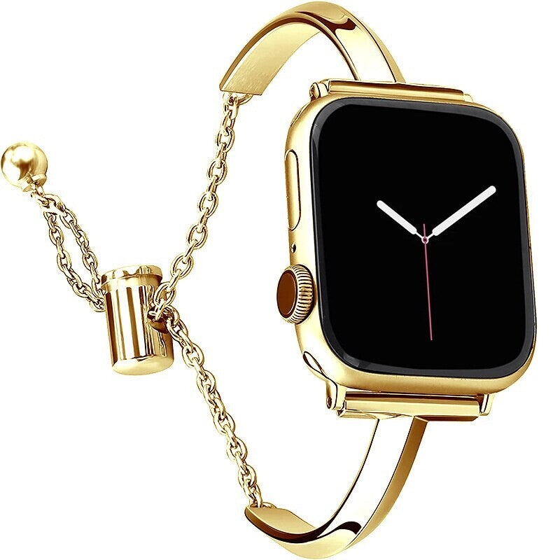 STAINLESS STEEL APPLE WATCH BAND 10/9/8/7/6/5/4/SE ULTRA 1/2 MULTICOLOR LUXURY