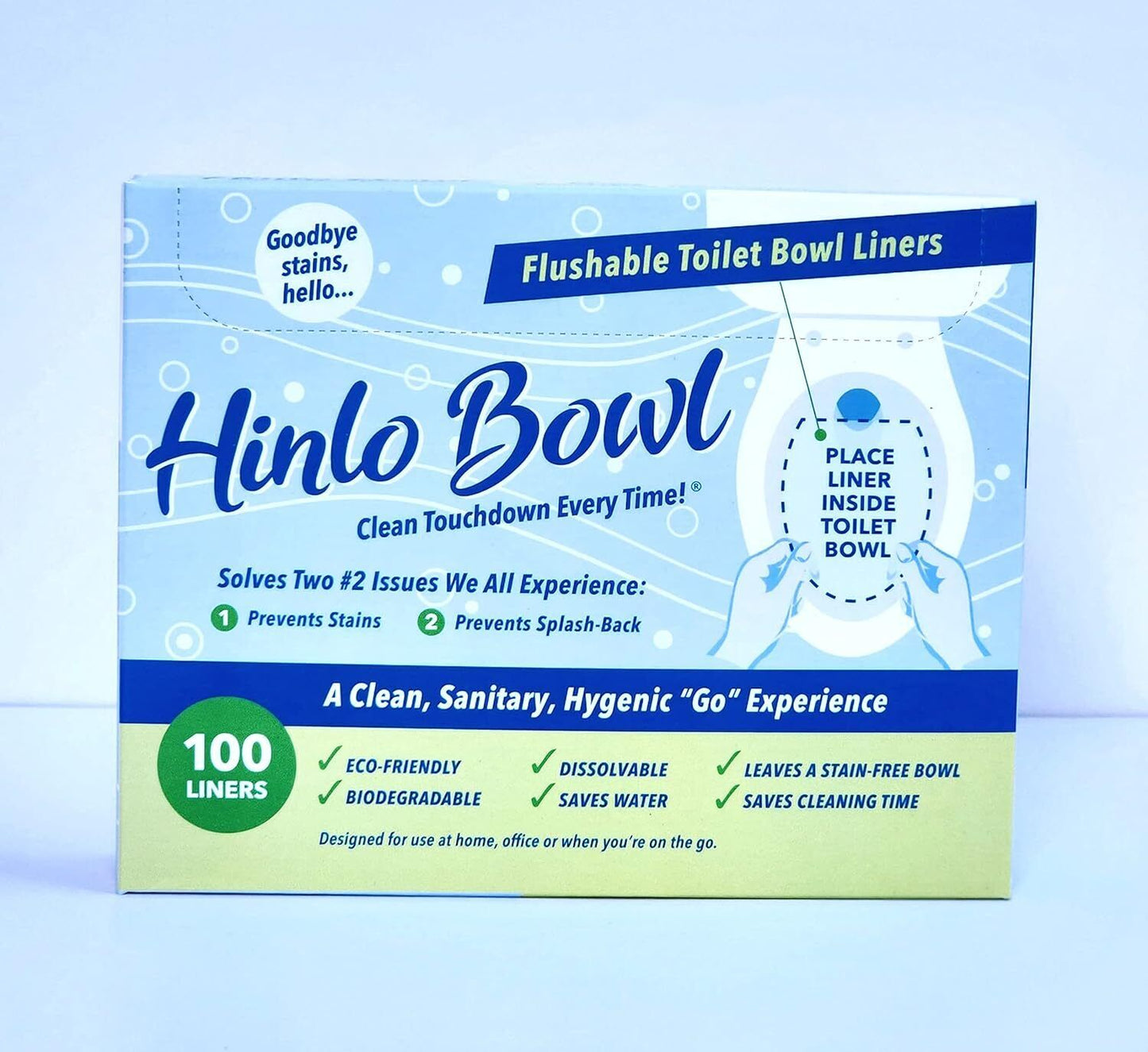 Hinlo Bowl - is an Eco-Friendly, Biodegradable, and flushable Toilet Bowl
