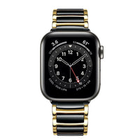 STAINLESS STEEL APPLE WATCH BAND 10/9/8/7/6/5/4/SE ULTRA 1/2 MULTICOLOR LUXURY