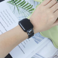 STAINLESS STEEL APPLE WATCH BAND 10/9/8/7/6/5/4/SE ULTRA 1/2 MULTICOLOR LUXURY
