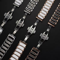 STAINLESS STEEL APPLE WATCH BAND 10/9/8/7/6/5/4/SE ULTRA 1/2 MULTICOLOR LUXURY