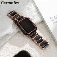 STAINLESS STEEL APPLE WATCH BAND 10/9/8/7/6/5/4/SE ULTRA 1/2 MULTICOLOR LUXURY
