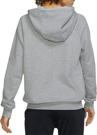 Nike Women's Dark Grey Heather Essential Fleece Hoodie (BV4124 063) X-Small Grey