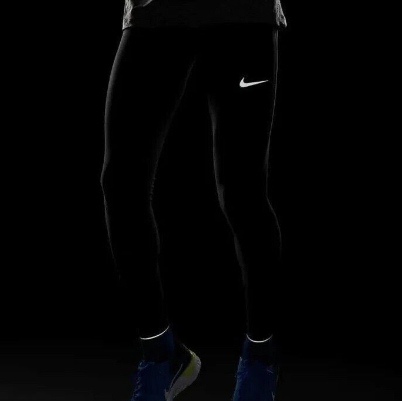 Nike DB4103 010 POWER RUNNING REFLECTIVE FIT LEGGING Small NWT Men's