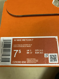 Nike Women's Sneaker 7.5 Rush Pink Blackened Blue Mystic Hibiscus