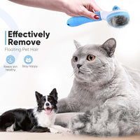 Cat Brush Self Cleaning Slicker Brush with Release Button, Dog Shedding Brush