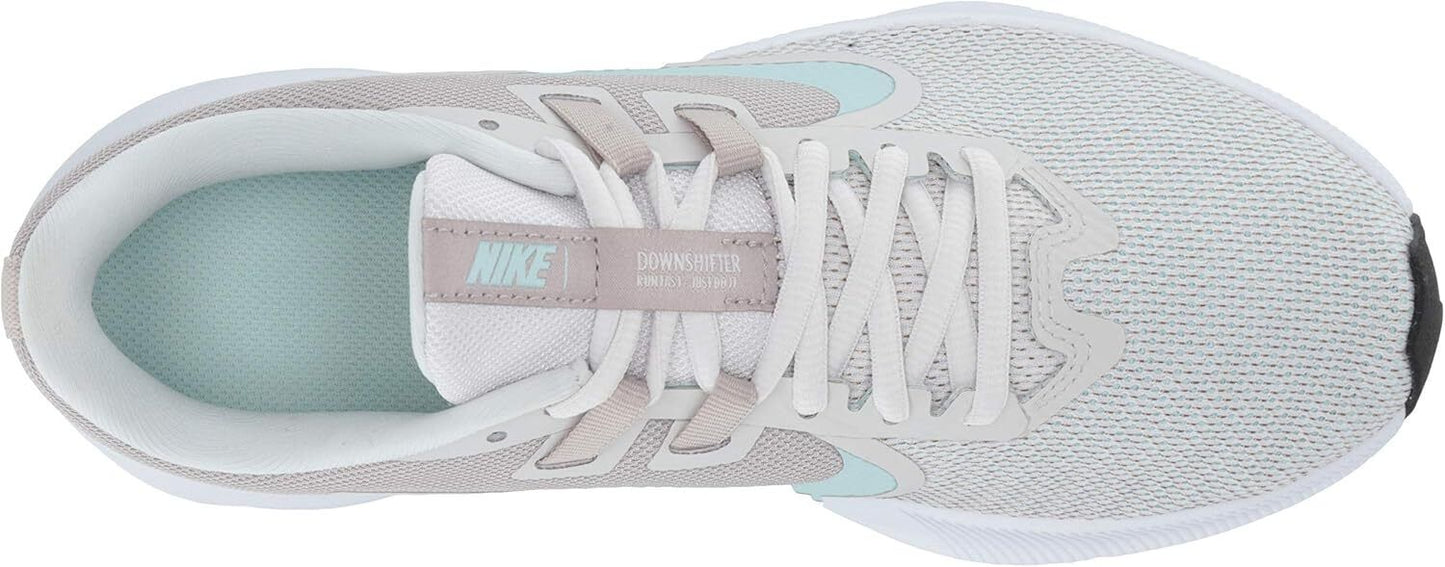 Nike Women Downshifter 9 Running US 7.5 Platinum/Teal Moon Particle