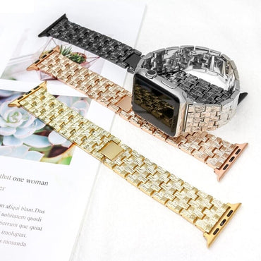 STAINLESS STEEL APPLE WATCH BAND 10/9/8/7/6/5/4/SE ULTRA 1/2 MULTICOLOR LUXURY