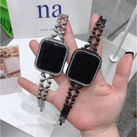 STAINLESS STEEL APPLE WATCH BAND 10/9/8/7/6/5/4/SE ULTRA 1/2 MULTICOLOR LUXURY