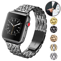 STAINLESS STEEL APPLE WATCH BAND 10/9/8/7/6/5/4/SE ULTRA 1/2 MULTICOLOR LUXURY