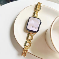 STAINLESS STEEL APPLE WATCH BAND 10/9/8/7/6/5/4/SE ULTRA 1/2 MULTICOLOR LUXURY