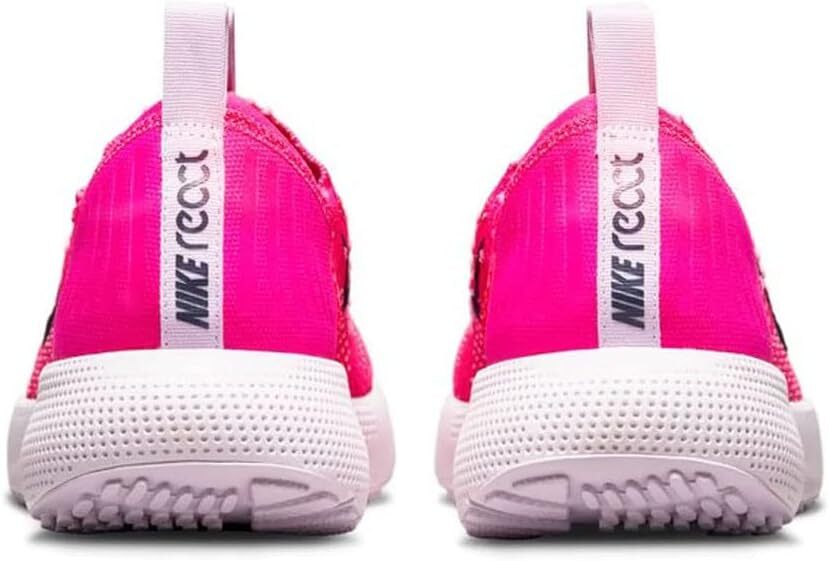 Nike Women's React Escape Run Flyknit Running Shoe 8 Pink/Black Blue