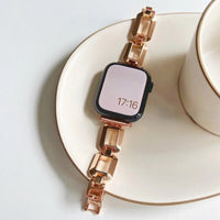 STAINLESS STEEL APPLE WATCH BAND 10/9/8/7/6/5/4/SE ULTRA 1/2 MULTICOLOR LUXURY