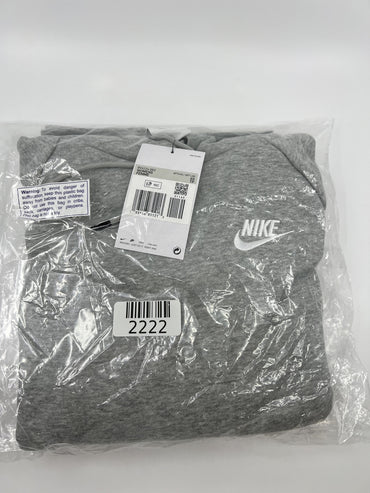 ♻️✅Nike Women's Dark Grey Heather Essential Fleece Hoodie Size XS (BV4124 063)