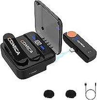 Comica Vimo S MI Wireless Microphone for iPhone MFI Certified,Noise Cancellation
