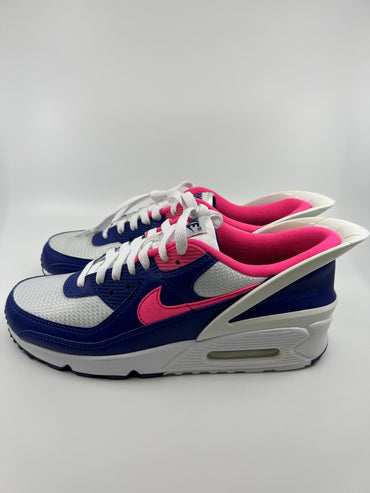 Nike Air Max 90 Flyease Shoes CU0814 101 Hyper Pink Deep Royal Blue US 9,5