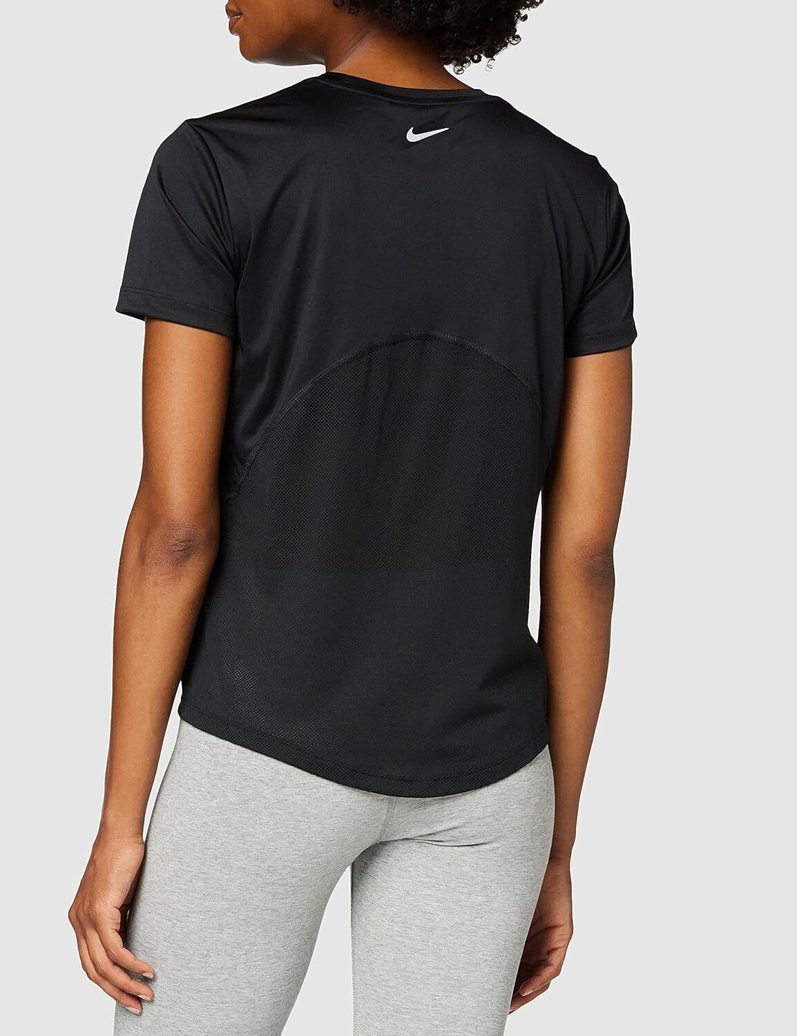 Nike Women's Miler Short Sleeve Running Top Medium Black