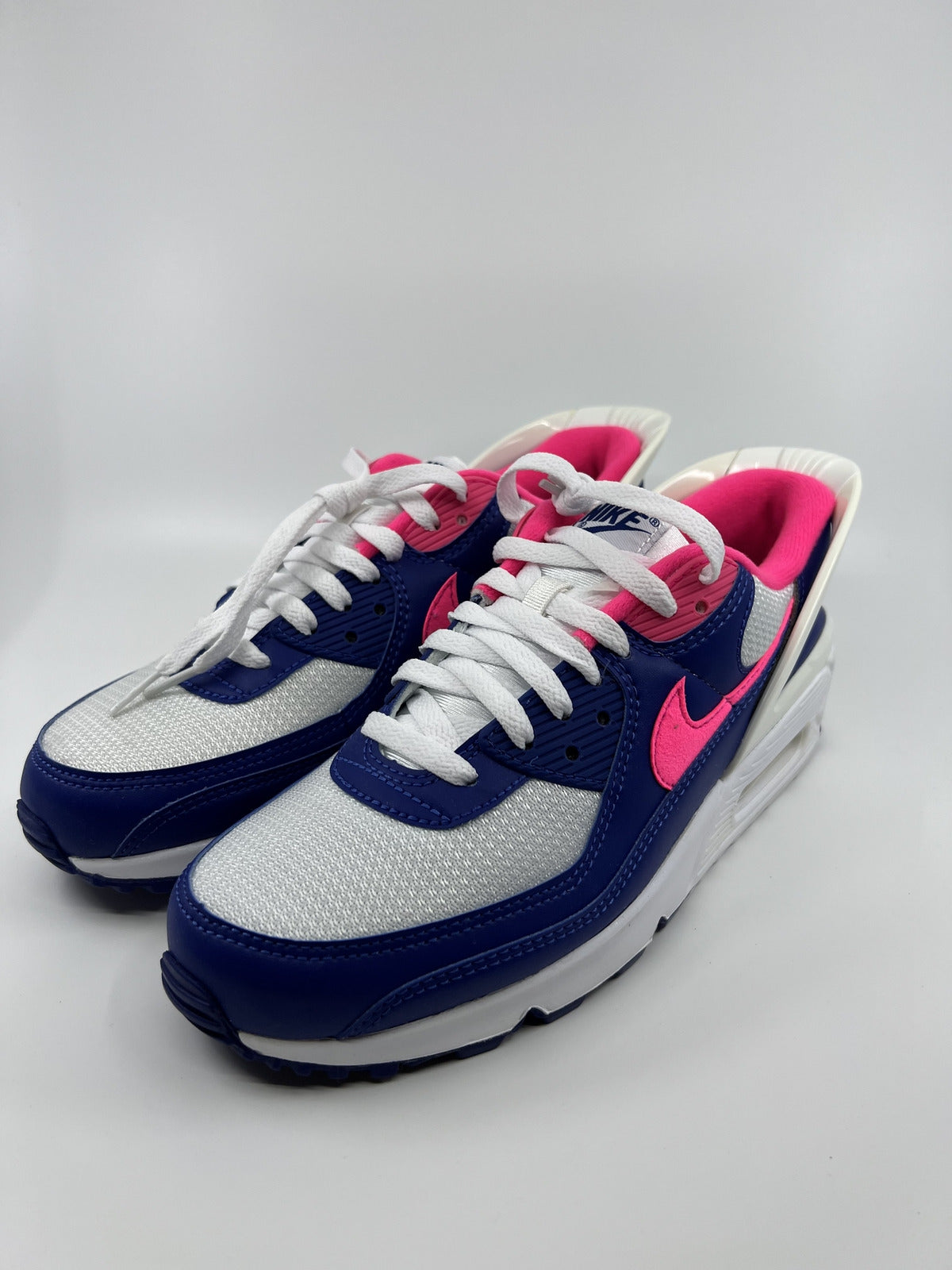 Nike Air Max 90 Flyease Shoes CU0814 101 Hyper Pink Deep Royal Blue US 9,5
