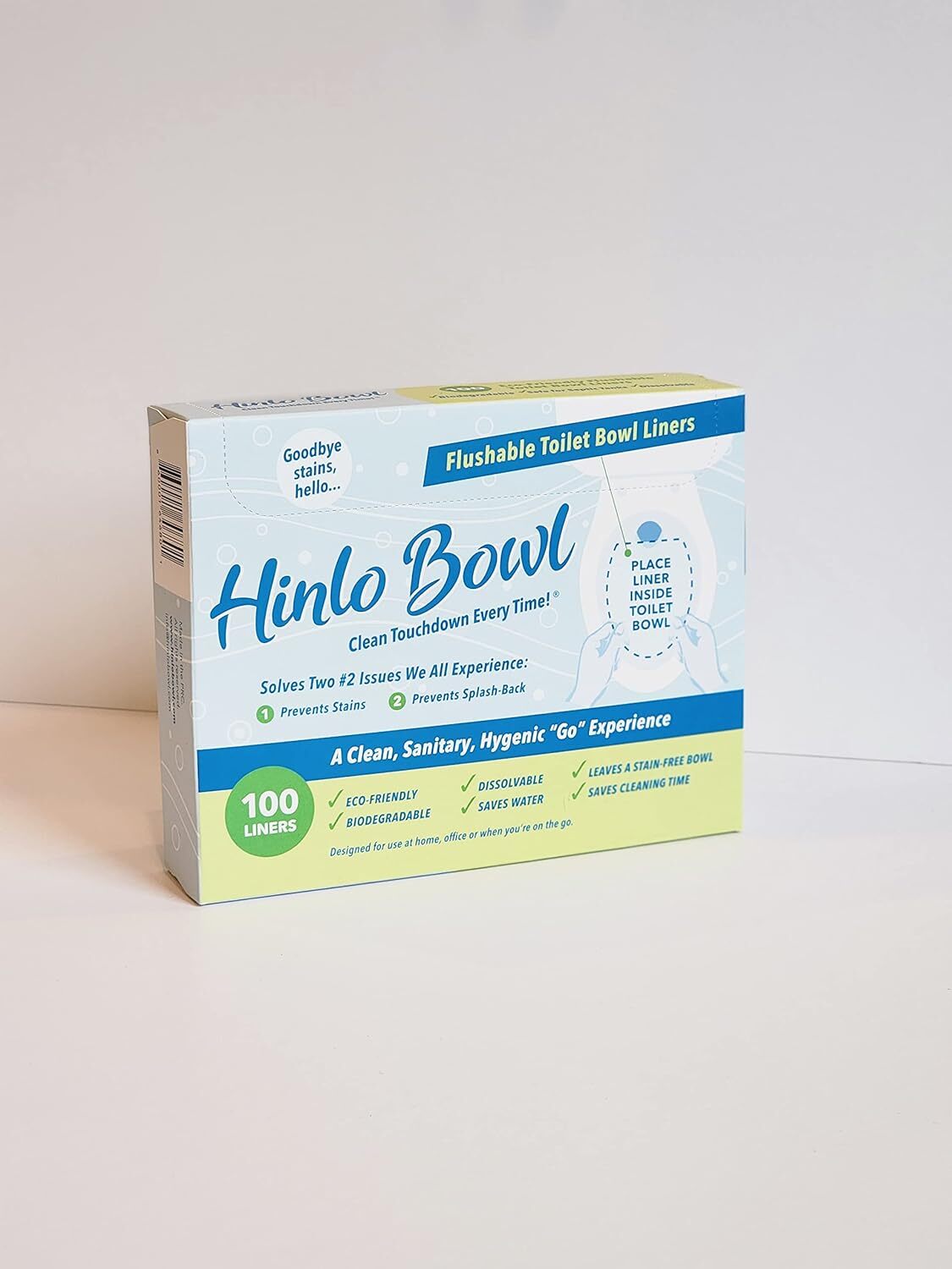 Hinlo Bowl - is an Eco-Friendly, Biodegradable, and flushable Toilet Bowl