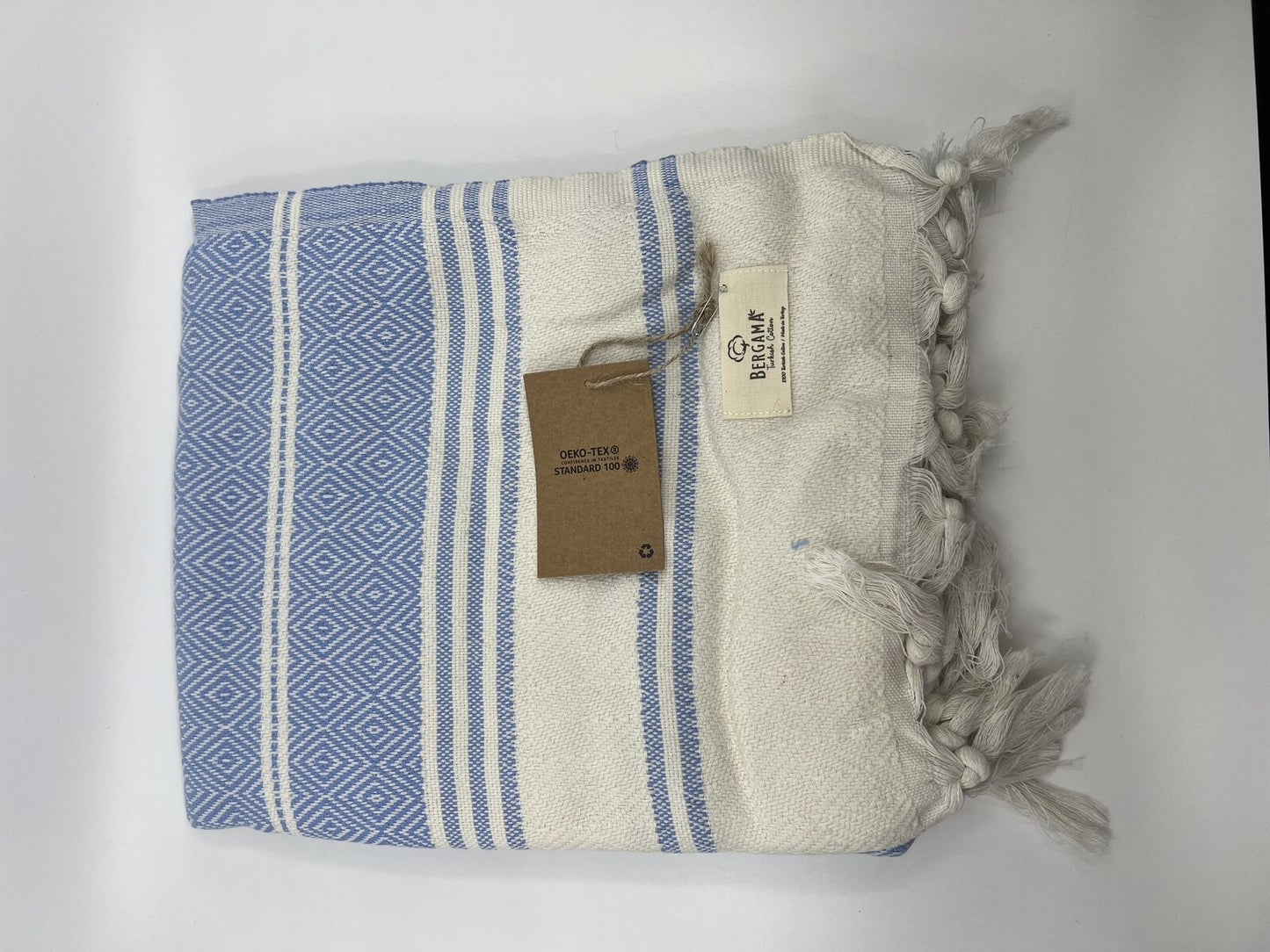 Bergama Turkish Cotton BeachTowel  100% Cotton, Prewashed, 38 x 71 Inches