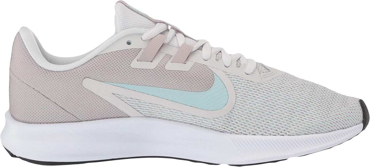 Nike Women Downshifter 9 Running US 7.5 Platinum/Teal Moon Particle