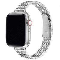 STAINLESS STEEL APPLE WATCH BAND 10/9/8/7/6/5/4/SE ULTRA 1/2 MULTICOLOR LUXURY