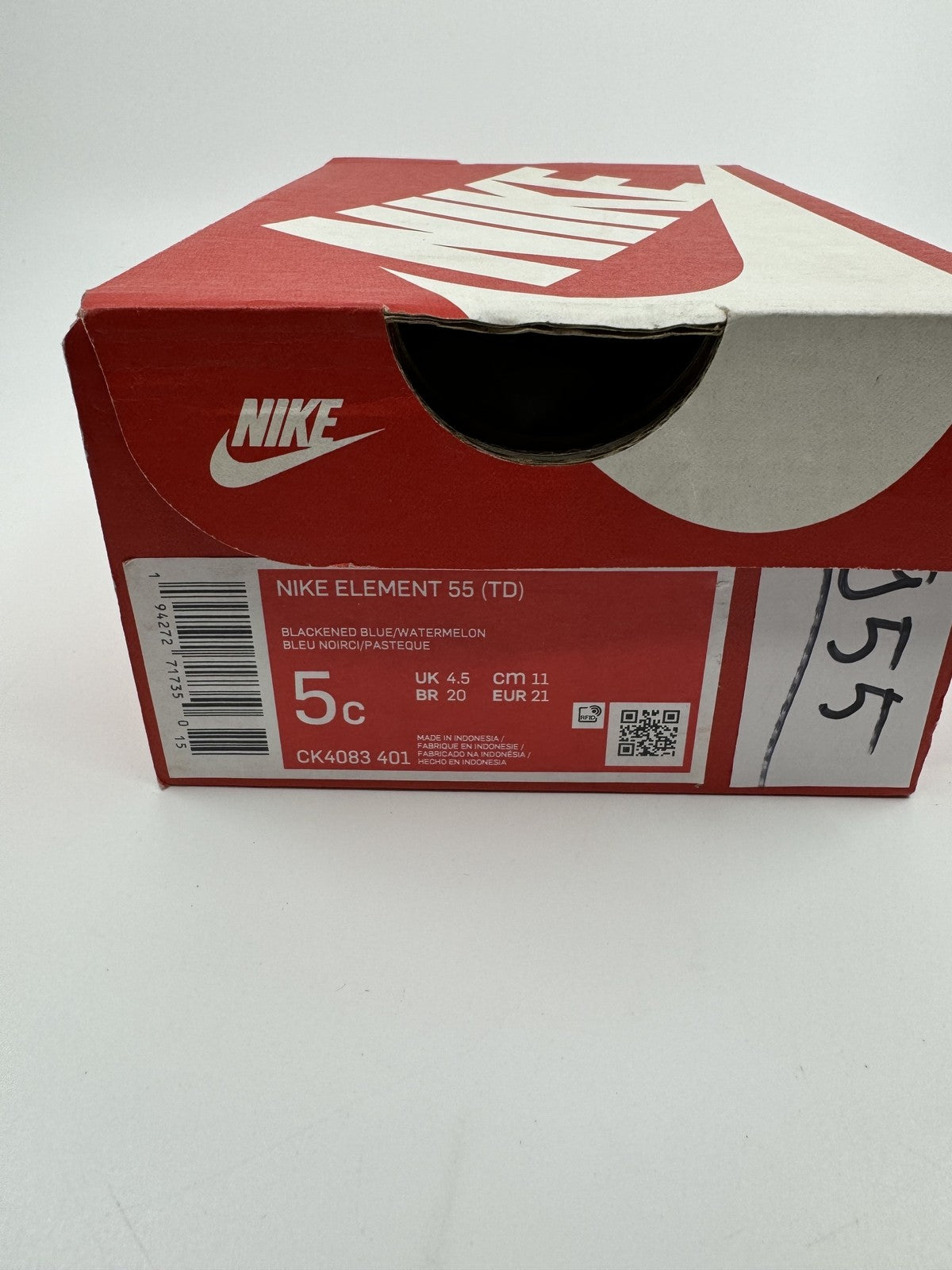 Nike Element 55 (TD) Blackened Blue Watermelon New Toddler Size 5C