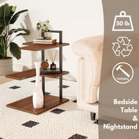 Unique Side Table Modern Thin Small Side Table, Skinny Slim for Living Room