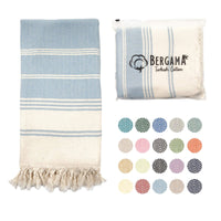 Bergama Turkish Cotton BeachTowel  100% Cotton, Prewashed, 38 x 71 Inches