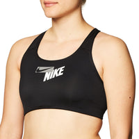 NIKE Women's Sports Bra Small Black/Black/(Particle Grey)